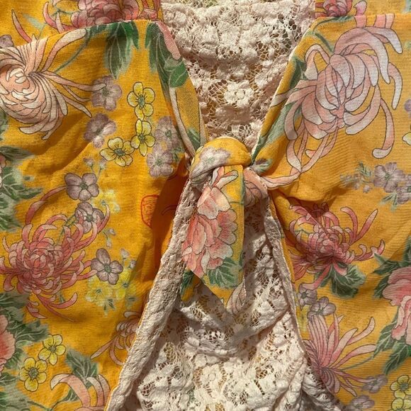 NWT Free People HAH All Tied Up Reversible Marigold Top ONLY Small #017 - Picture 8 of 8